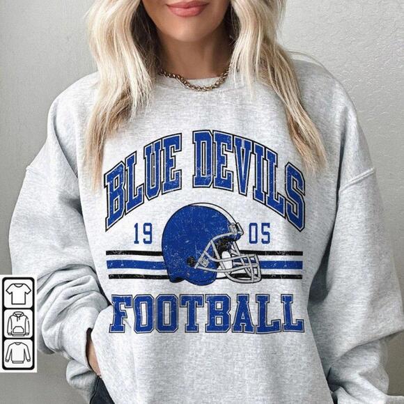 Other - Duke Blue Devils 1905 Sweatshirt, Retro Style 90S Unisex